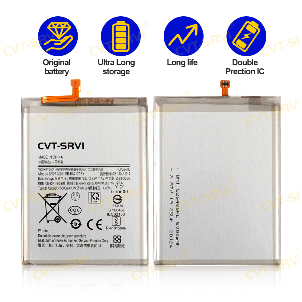 High Capacity Battery Wireless Charging Battery Mobile Phone Accessories Solar Battery for Sam A02