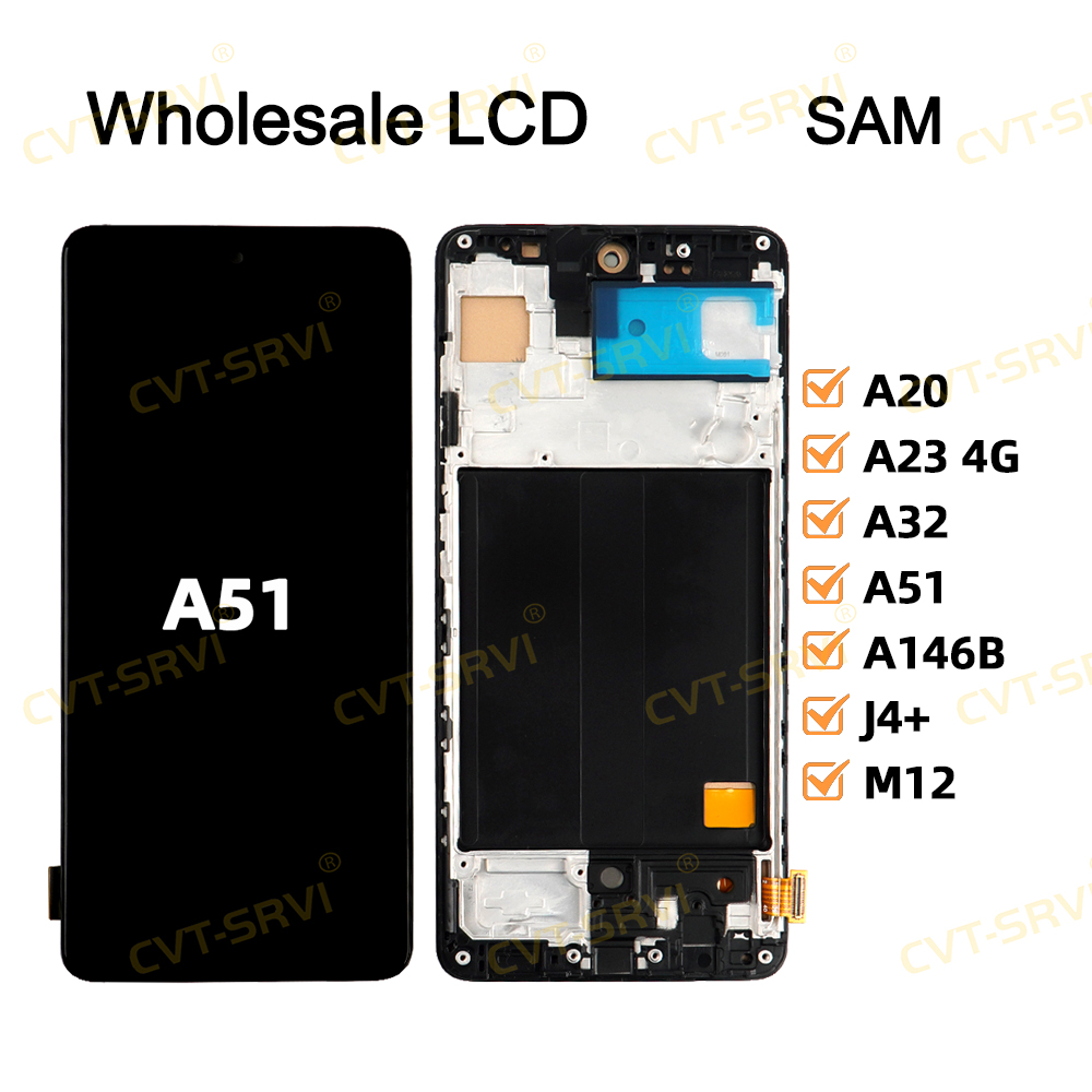 CVT-SRVI Sam A51 Screen Replacement – Pantalla Nueva con Touch, HD Calidad Garantizada