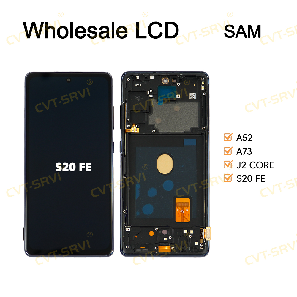 CVT-SRVI LCD Display para Sam S20 FE – Pantalla Completa con Panel Táctil, Compatibilidad Garantizada y Imagen Nítida