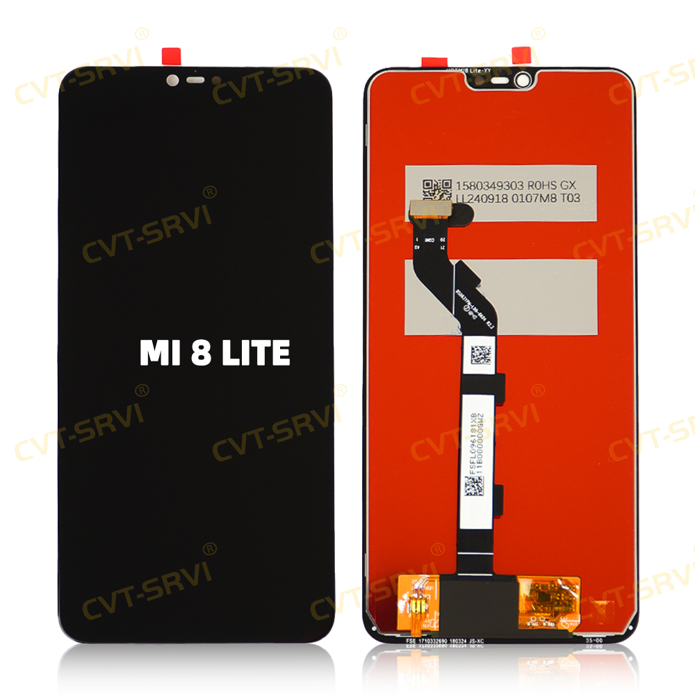 CVT-SRVI Repuesto de Pantalla X-MI MI 8 LITE – LCD + Táctil con Ensamblaje Total, Ideal para Reparaciones Domésticas y Técnicas