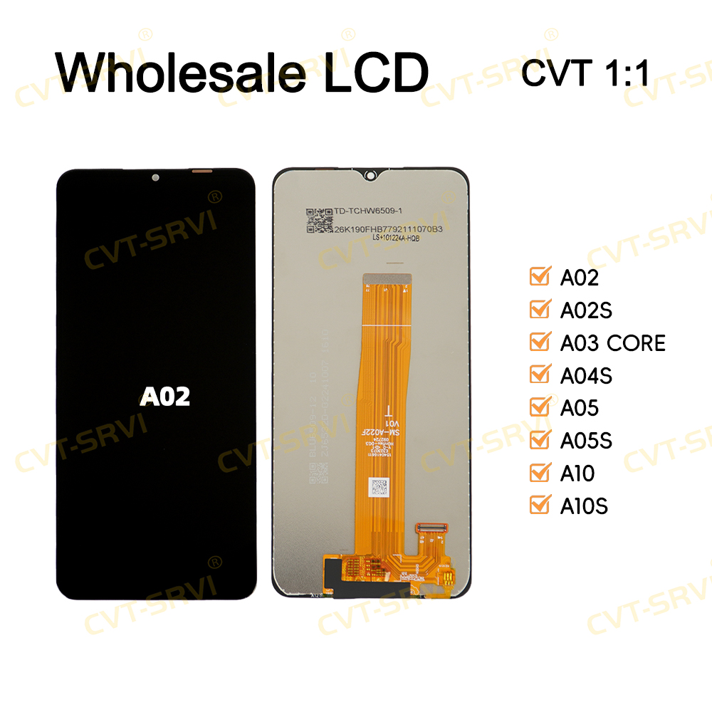 CVT-Srvi Pantallas High Quality Mobile Phone LCD Screen for Samsung A02 All Models