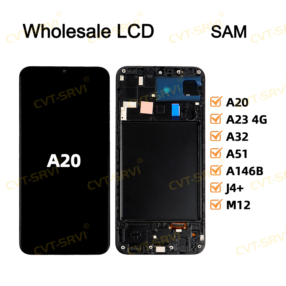 CVT-SRVI Pantallas De Celulares China Factory Price Mobile Phone Accessory Touch Screen Mobile Phone LCD for Samsung A22