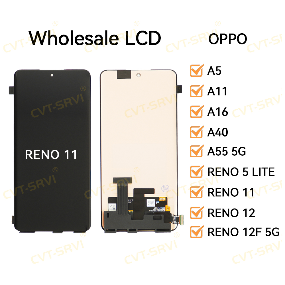 Factory Price CVT-Srvi Pantallas Wholesale Display Touch Screen for for OPPO RENO 5 LITE(RENO 7 LITE)/ RENO 11(RENO 11 PRO) / RENO 12/ RENO 12F 5G One Power Fusion Mobile Phone LCD