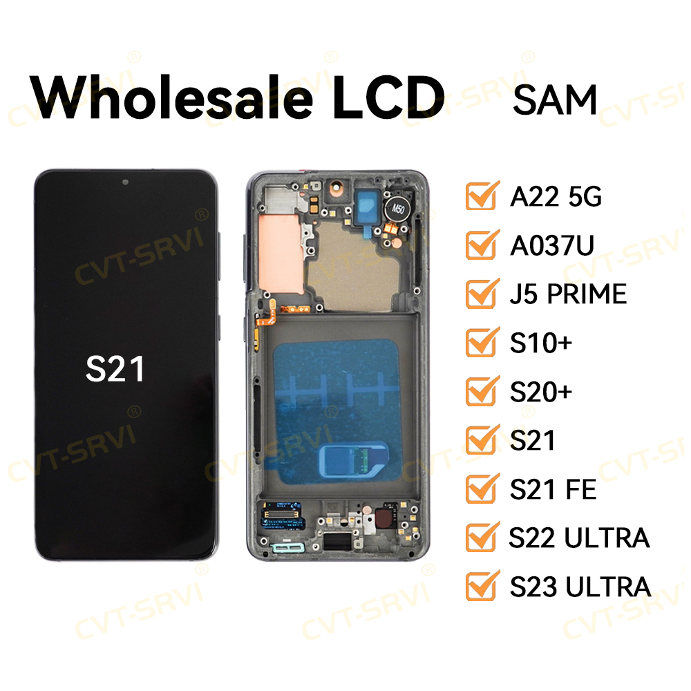 CVT-SRVI Reemplazo de Pantalla para Sam S21 – LCD HD Display con Touch, Fácil Instalación, Producto Compatible y Garantizado