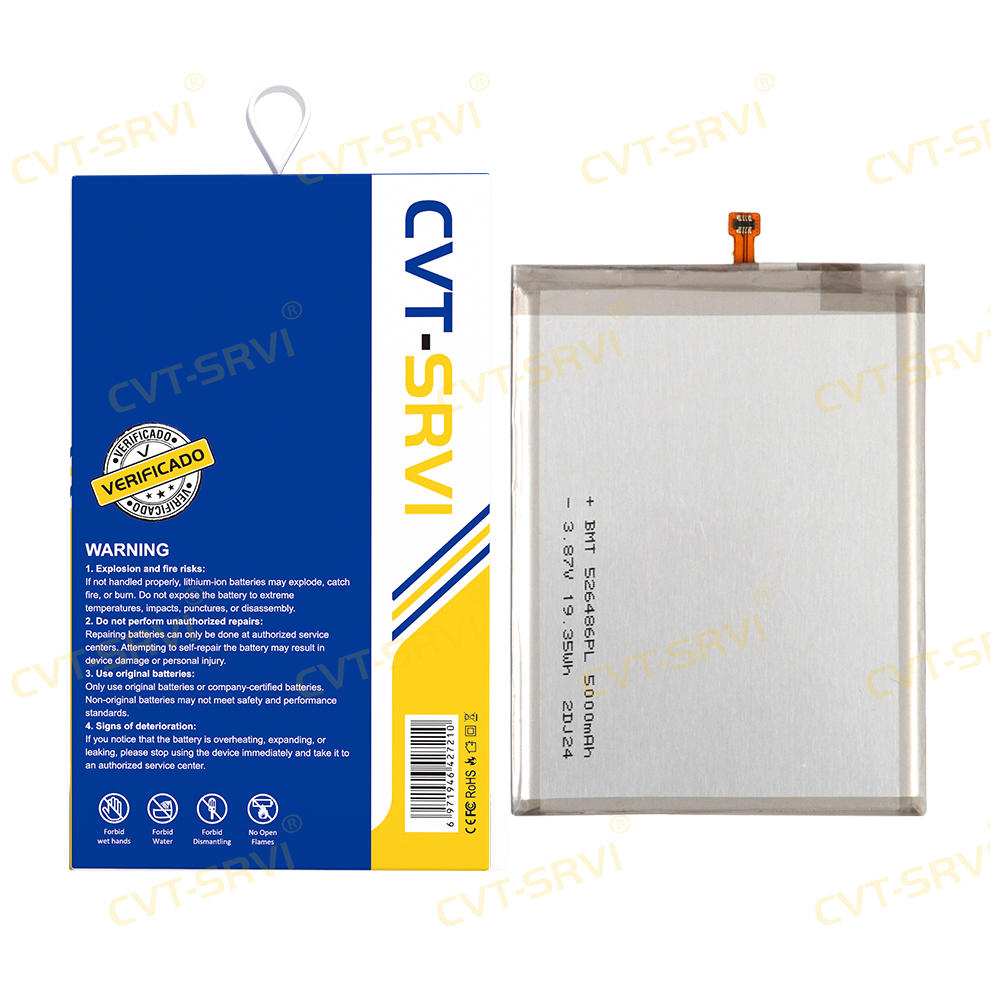 High Capacity Battery Wireless Charging Battery Mobile Phone Accessories Solar Battery for Sam A02