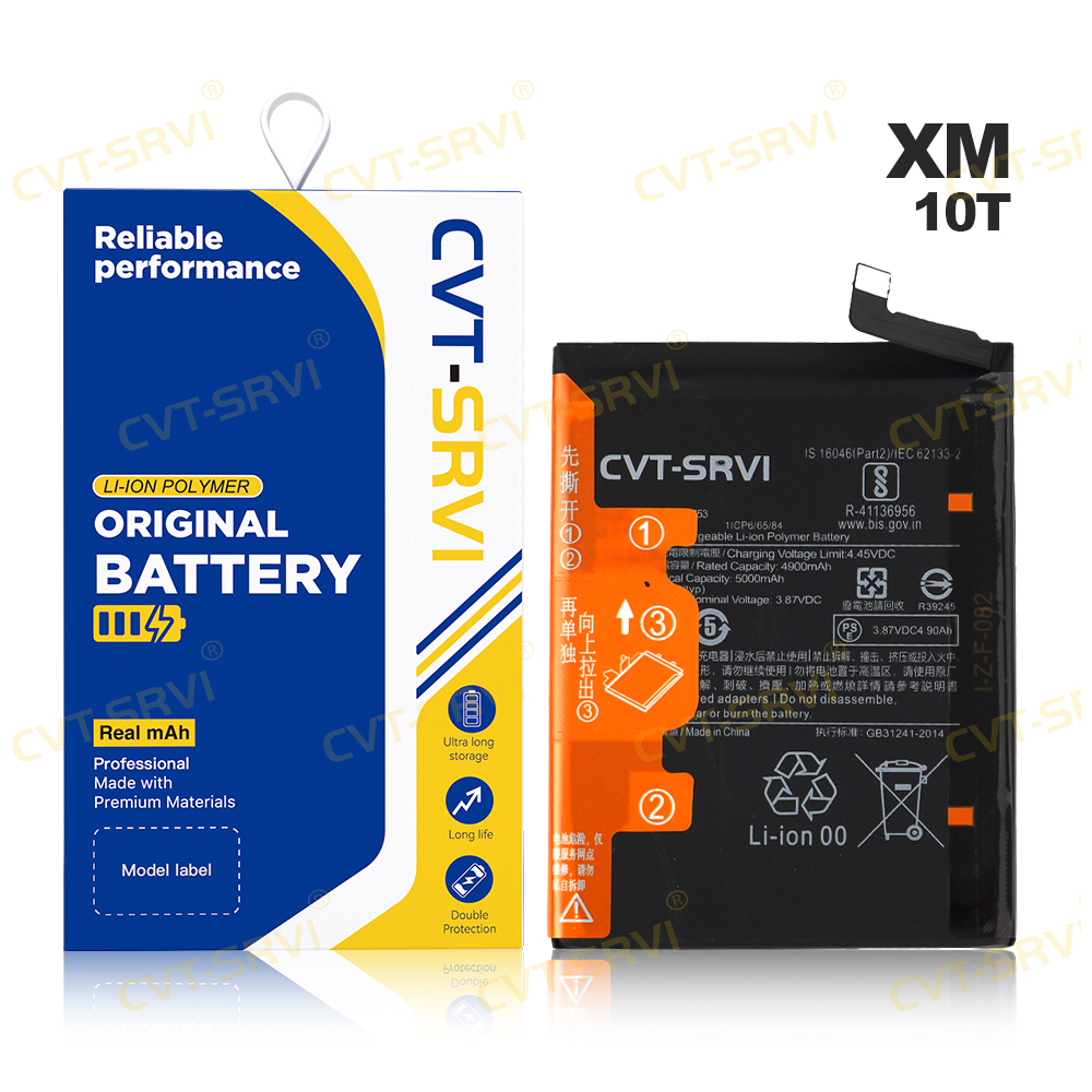 High or Original 100% Capacity Mobile Phone Battery for XM 10T Replacement Lithium Battery