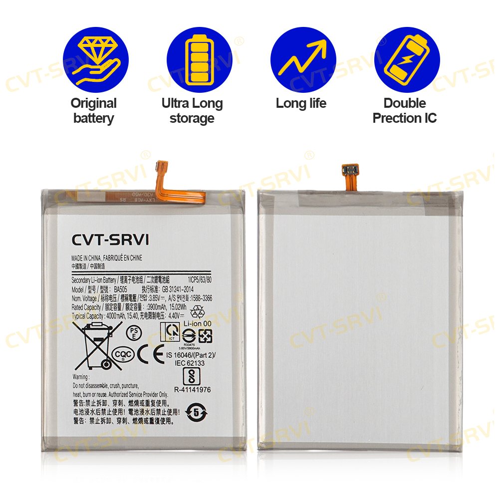 CVT-Svri Bateria para Celular Full Capacity Mobile Phone Battery Li-ion Polymer Battery for Samsung Series A30S A50